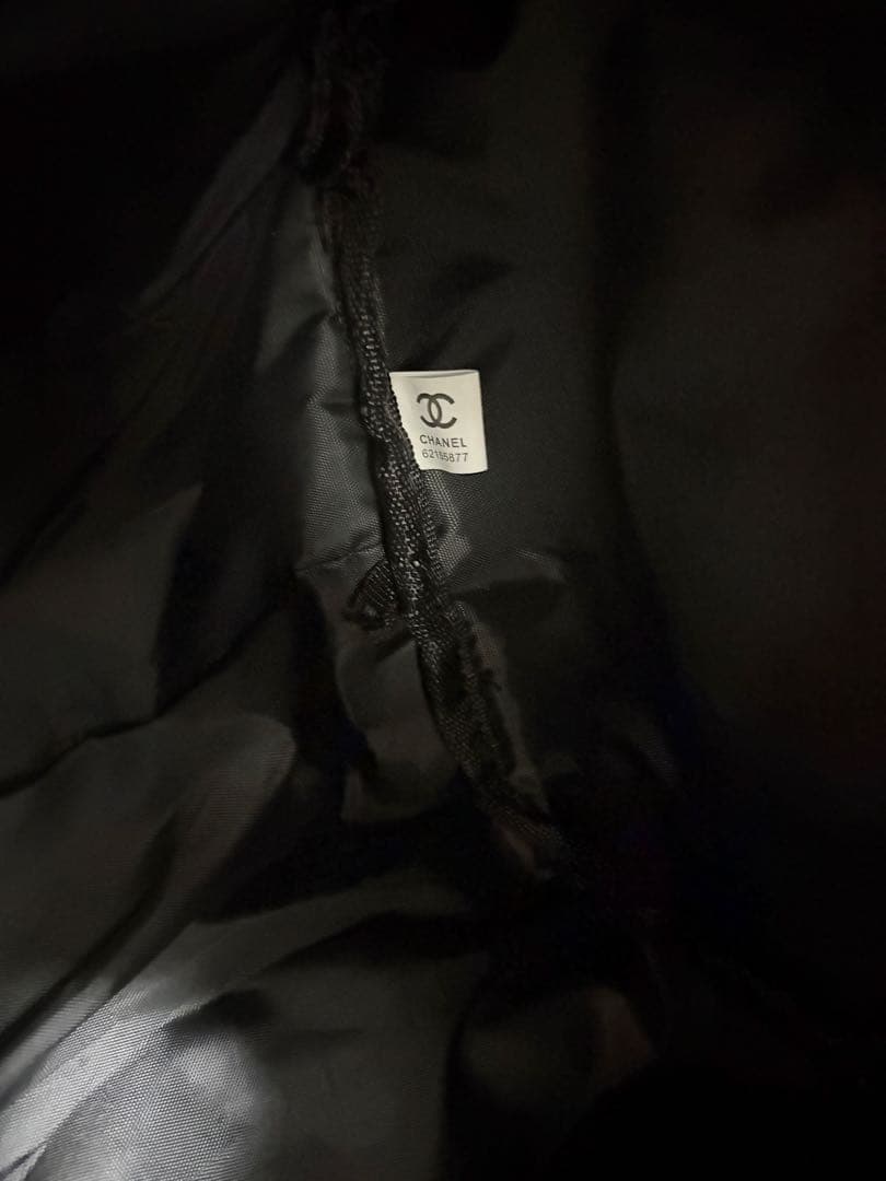 CHANEL シャネル　ノベルティ　ボストンバッグ イタリア製　黒いマーク