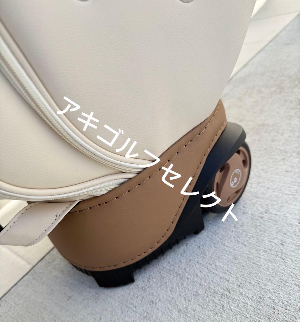 即日発送 マルボンゴルフキャディバッグ　ベージュ