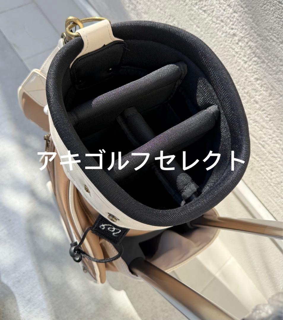 即日発送 マルボンゴルフキャディバッグ　ベージュ