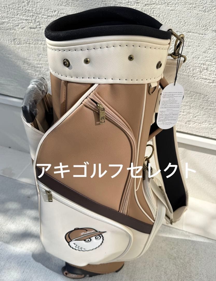 即日発送 マルボンゴルフキャディバッグ　ベージュ