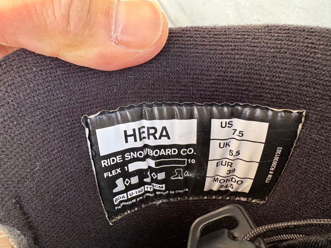 RIDE HERA スノーボード　ブーツ boa