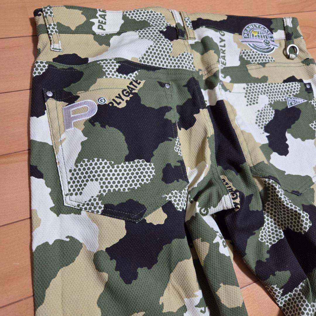 パーリーゲイツ　新品 やや薄手素材 カモフラ ストレッチパンツ 4