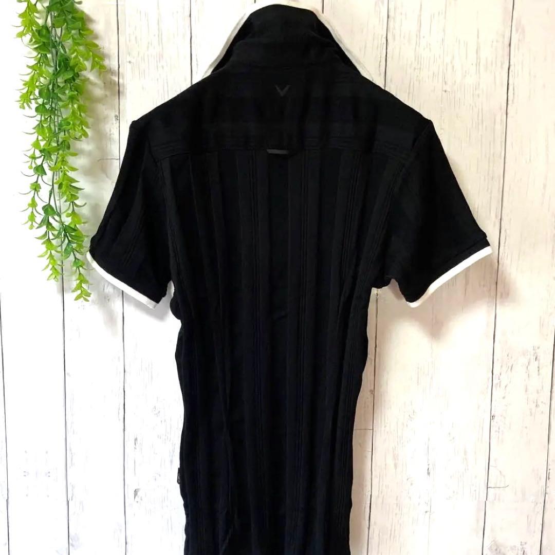 【タグなし新品】キャロウェイ ゴルフ レディース M 黒ハーフジップ 綿100%