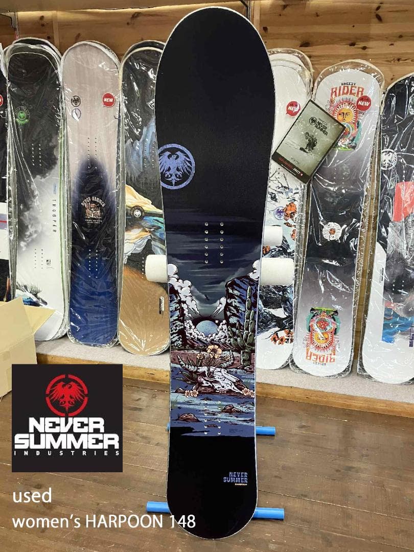 【used】24-25 NEVER SUMMER 女性用 HARPON 148