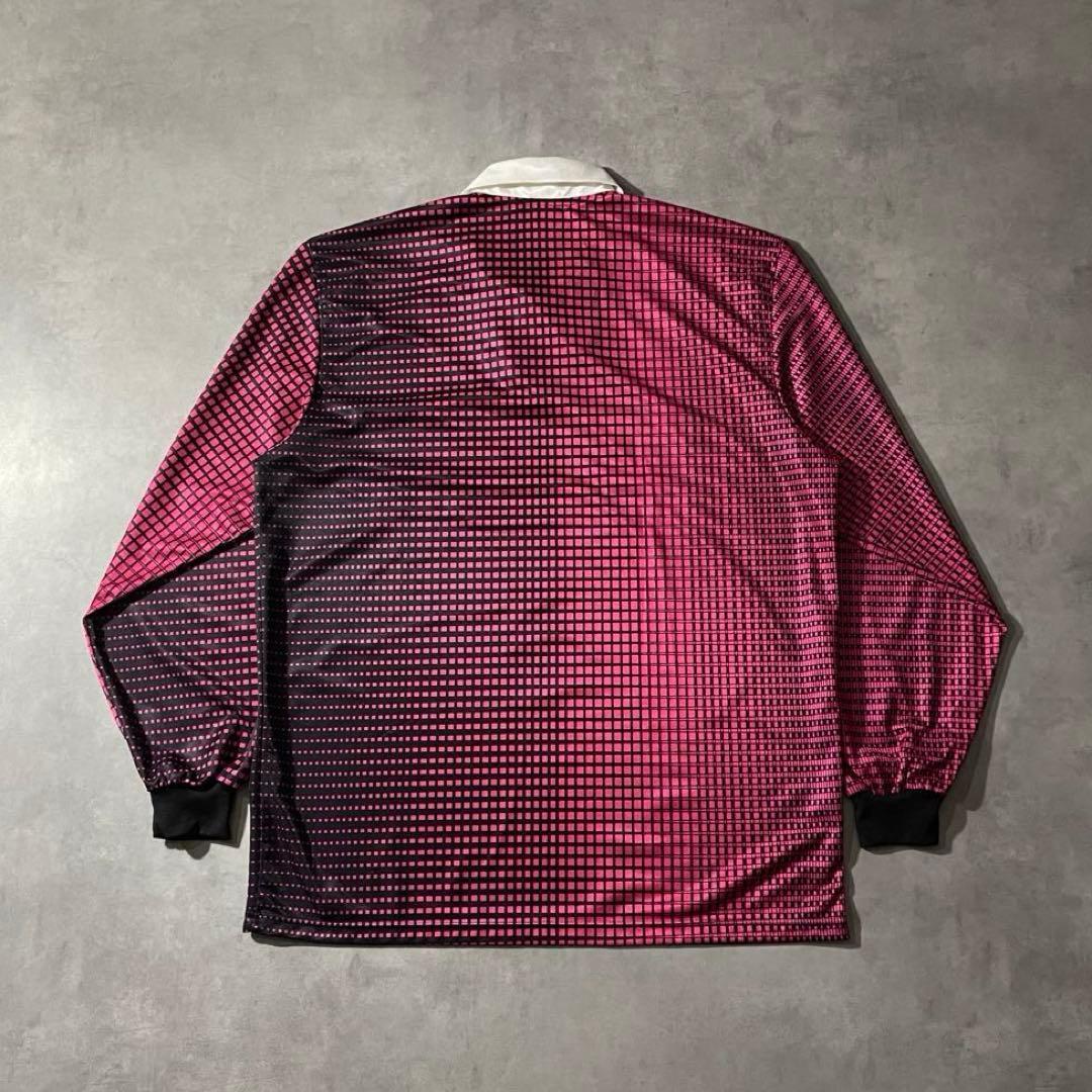 ウェア 90s adidas trefoil logo geometric shirt