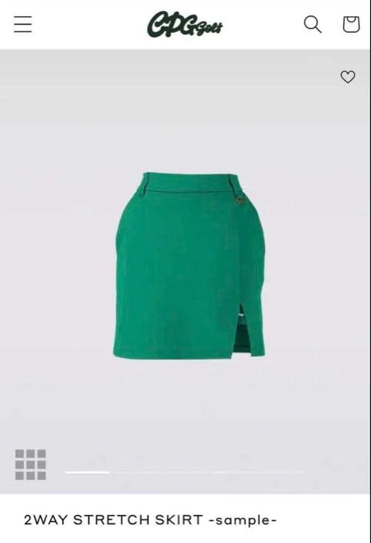 即日発送⭐︎新品タグ付き⭐︎CPG GOLF 緑　スカート