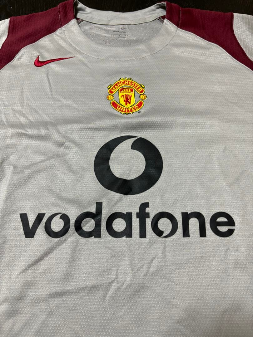 ◾️マンチェスターユナイテッド シャツ vodafone グレーL