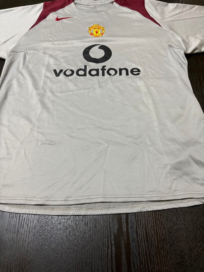 ◾️マンチェスターユナイテッド シャツ vodafone グレーL