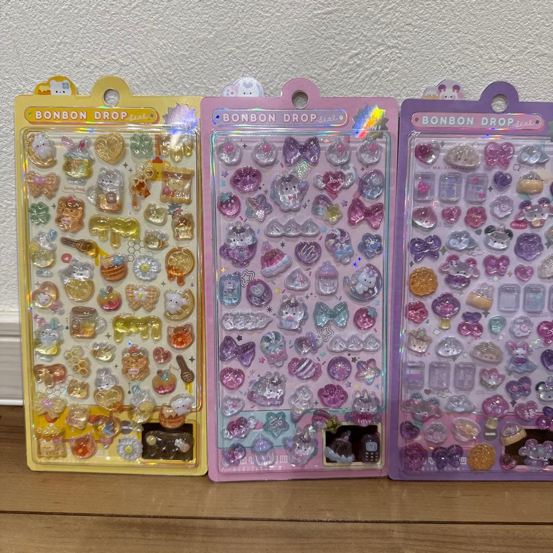 【正規品】ボンボンドロップシールユニコーン もちもち　ニーハオ はちみつ 4点