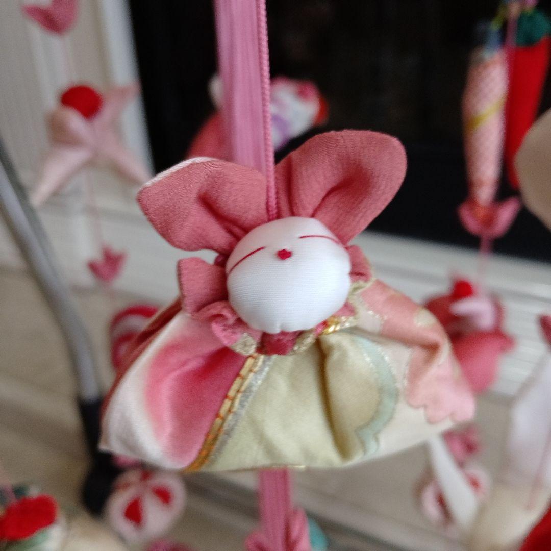 豪華　吊るし飾り　吊るし雛　下げもん7本 ちりめん細工　ハンドメイド　ひな祭り