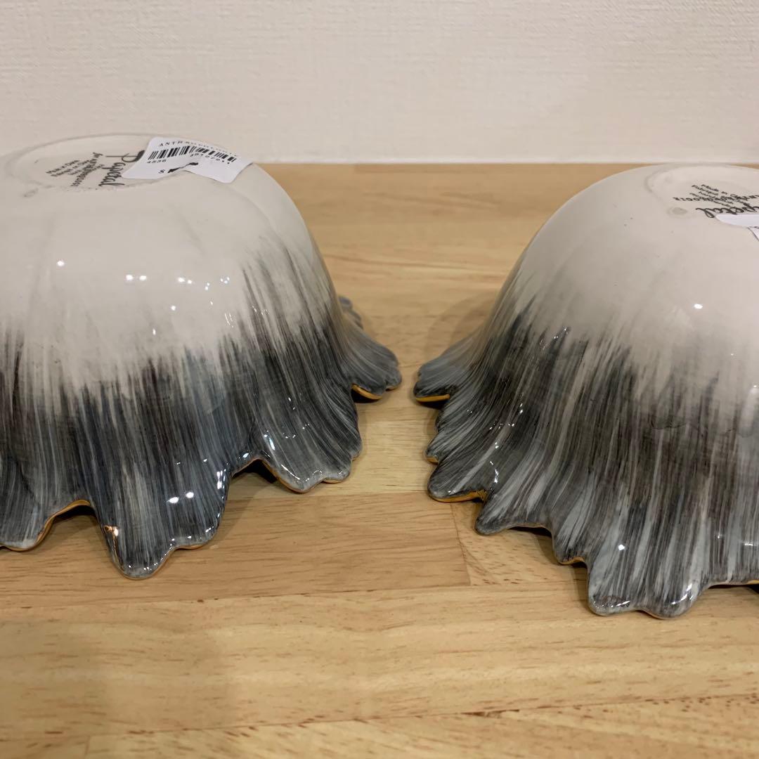 未使用 ANTHROPOLOGIE アンソロポロジー 花ボウル 小 2個 完売品