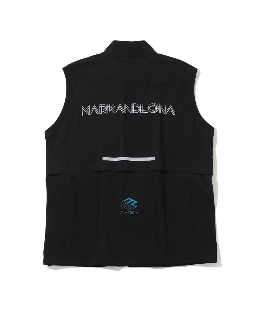 美品 ★ MARK&LONA ナイロンベスト ジャージ マーク&ロナ 正規品 黒