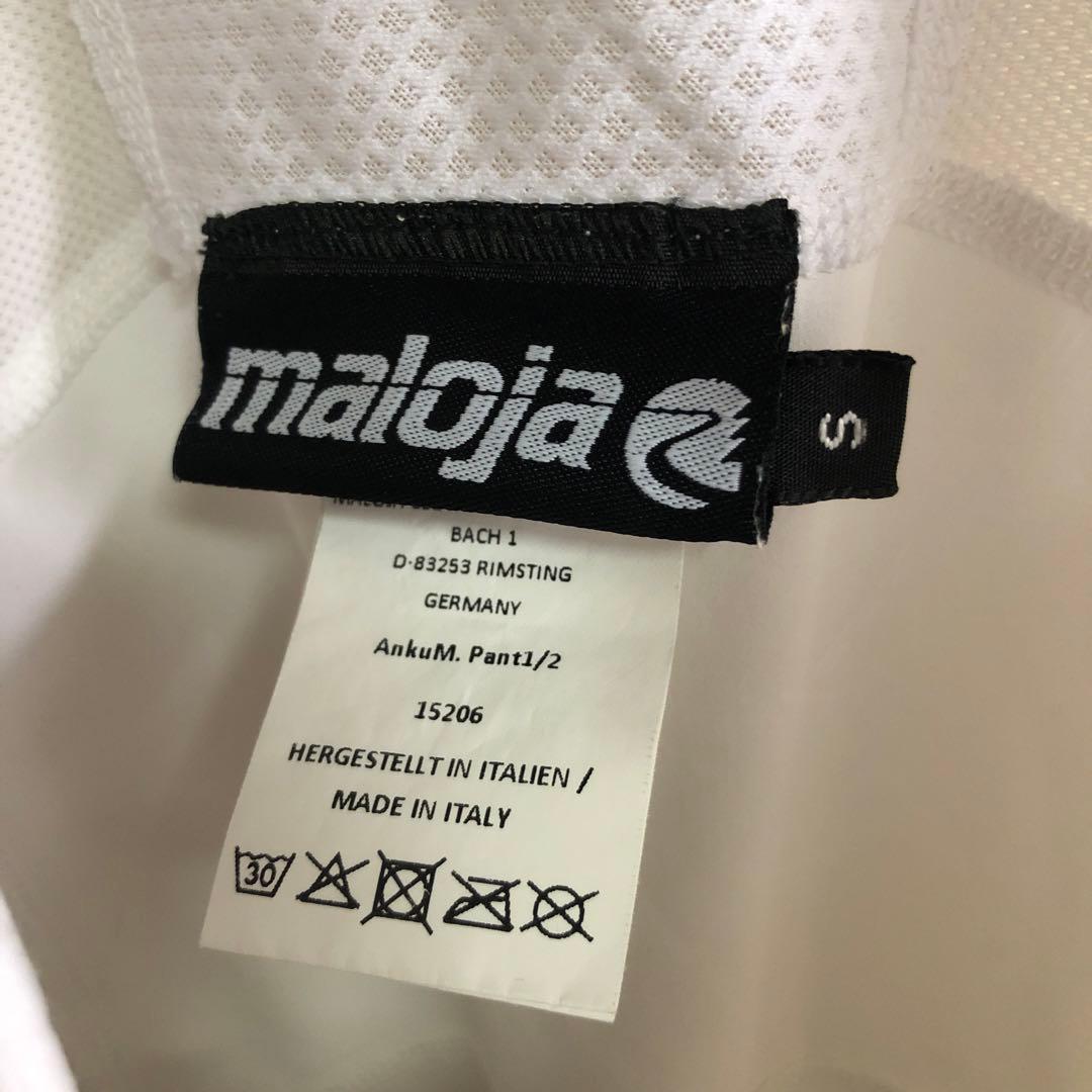 値下げ maloja マローヤ Sサイズ ホワイトビブタイツ ビブショーツ