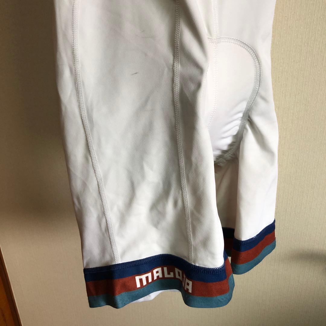 値下げ maloja マローヤ Sサイズ ホワイトビブタイツ ビブショーツ