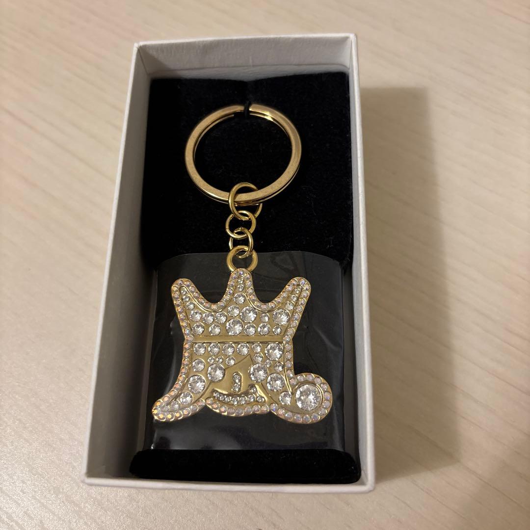 ARASHI スワロフスキー　キーホルダー　ゴールド