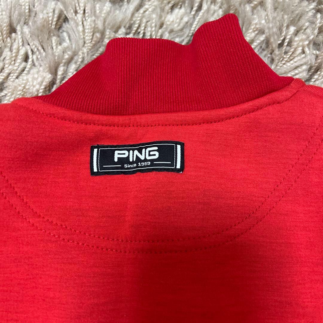 PING 赤ジップアップジャケット　Sサイズ