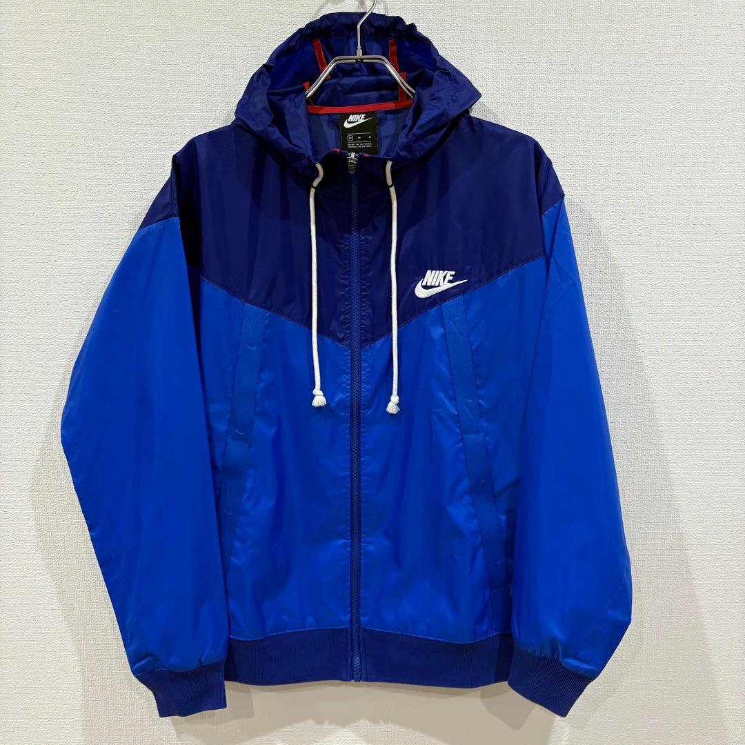 【美品】Nike ナイキ　ウィンドブレーカー ランナー　ナイロンジャケット　青
