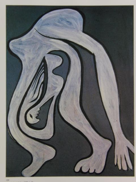 ピカソ(PICASSO)【アクロバットの女】、高級画集画、状態良好