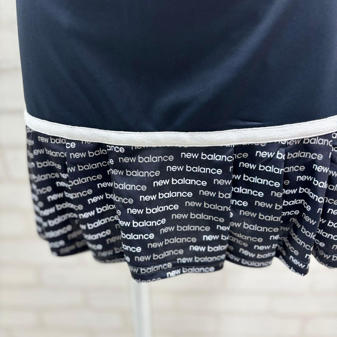 ★美品★ new balance ゴルフウェア スカート 黒 フリル付き
