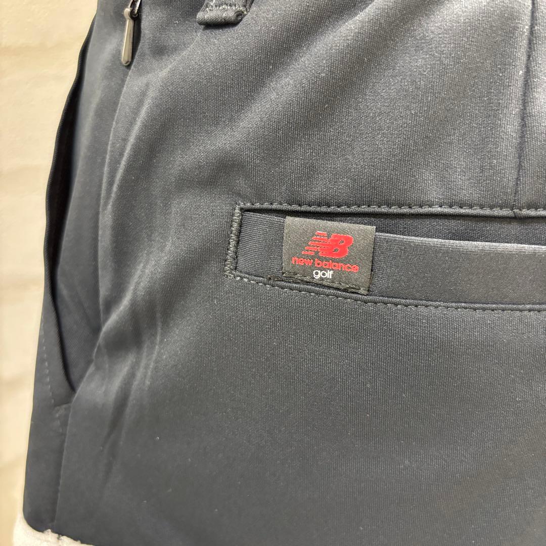 ★美品★ new balance ゴルフウェア スカート 黒 フリル付き