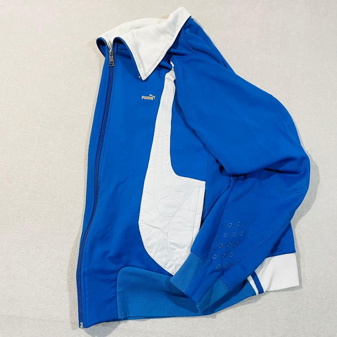 【激レア!XXL】PUMA トラックジャケット ブルー 左右フォームストリップ