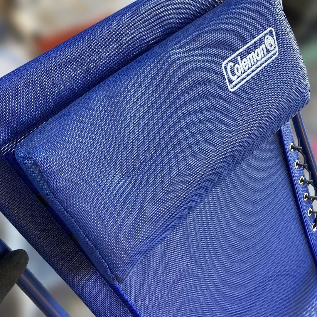Coleman リクライニングチェア ブルー