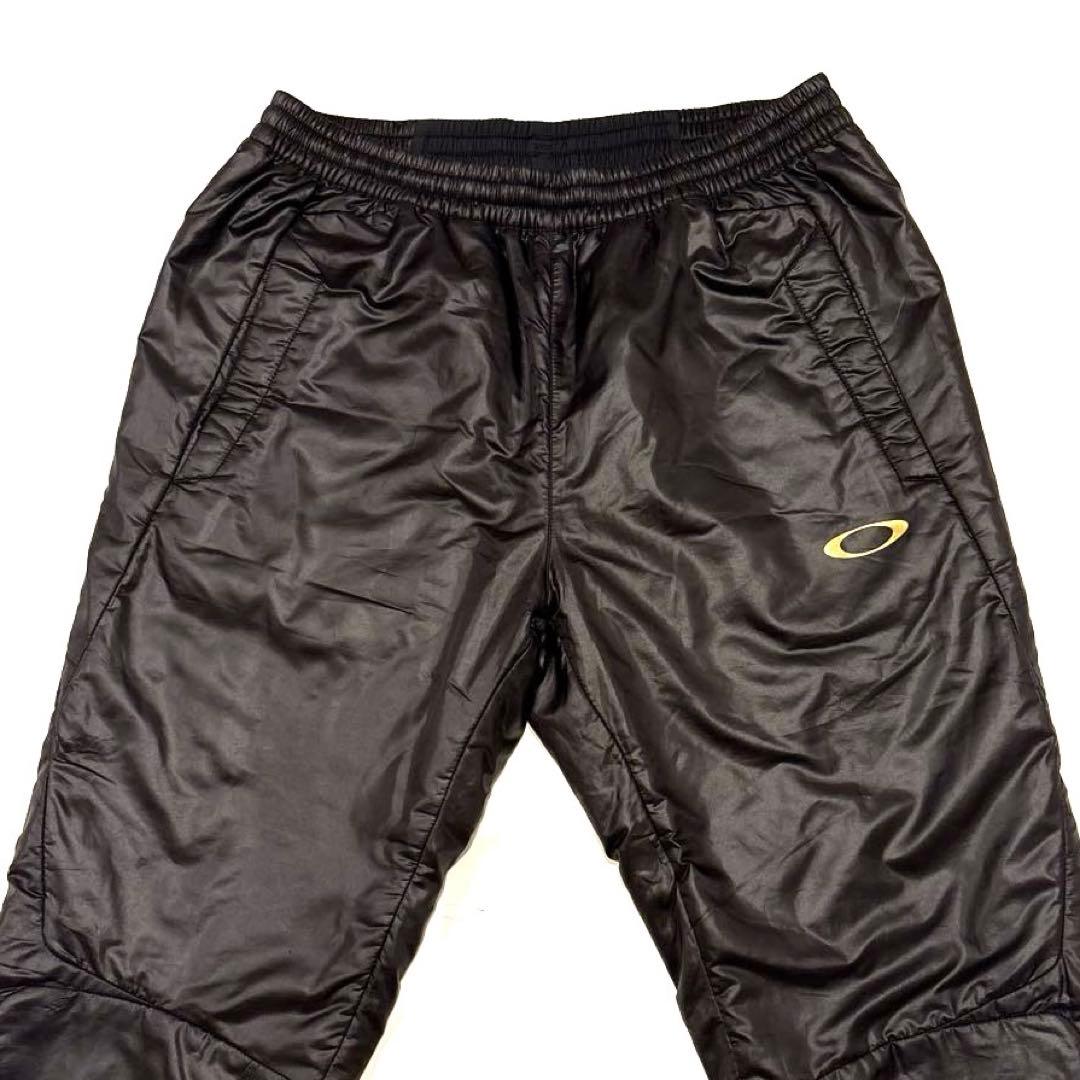 OAKLEY オークリー ナイロンパンツ L 黒 ドローストリング付き
