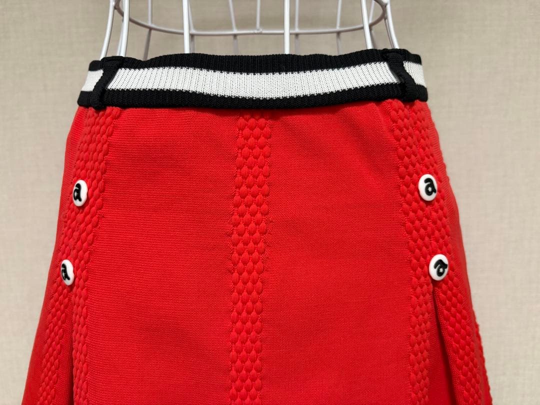 値下げ❣️美品❣️ARCHIVIOアルチビオゴルフスカートポケット付きレッド36