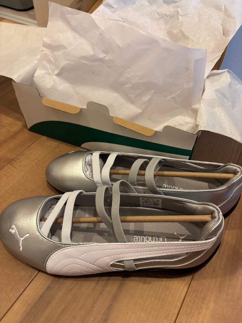 PUMA スピードキャット バレエ メタリック スニーカー 23.5cm