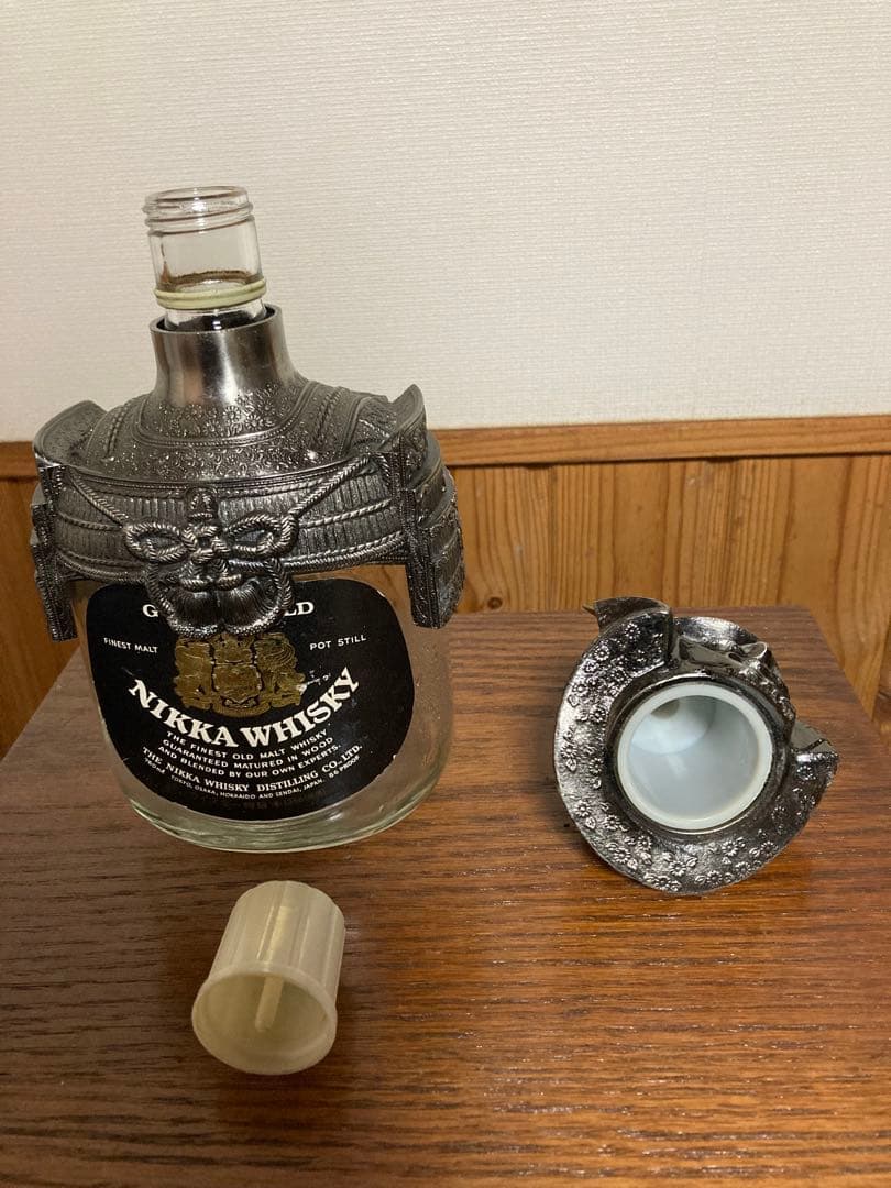 昭和 ニッカG&G 騎士ボトルカバーと空瓶セット 空瓶旧タイプ 1366従価