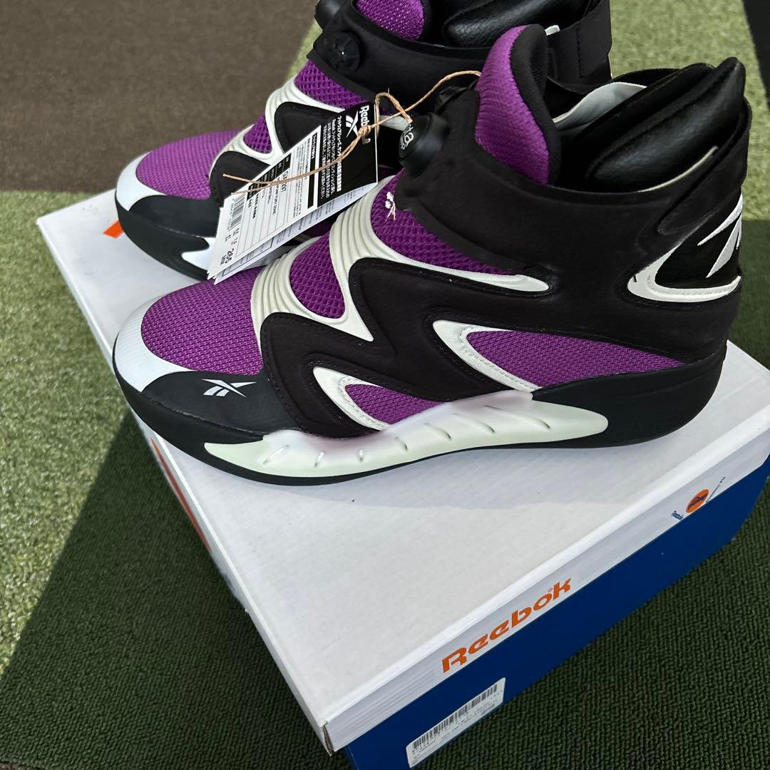 最終値下げReebokインスタポンプヒューリーゾーン 紫×黒