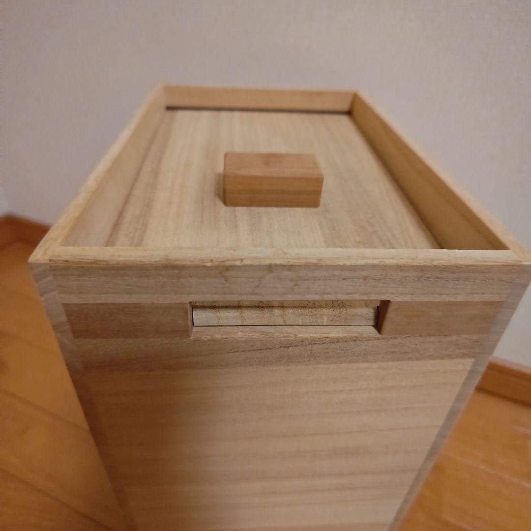 増田桐箱店 米櫃 10㌔／米びつ 桐箱