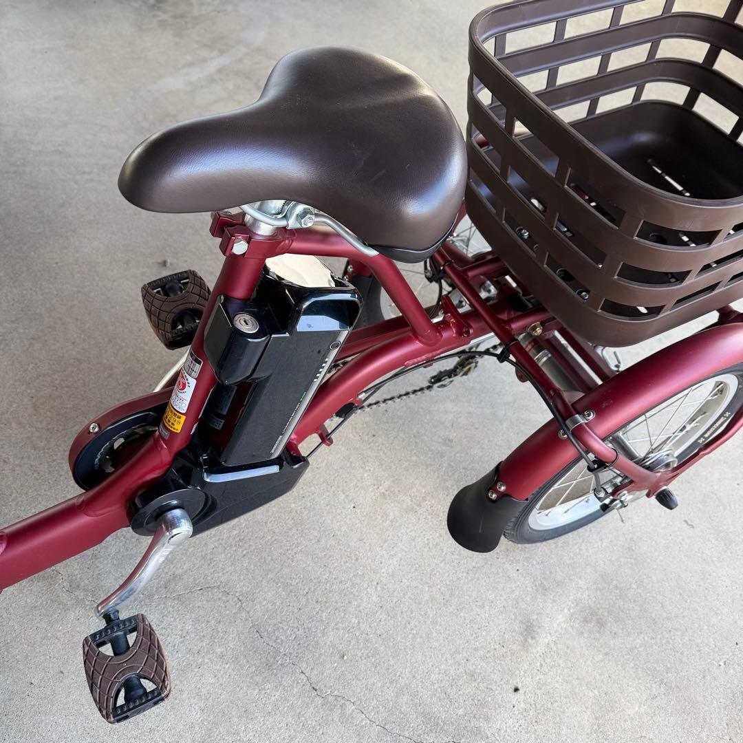 ブリヂストン ラクットワゴン ルビーレッド 電動アシスト自転車 送料込み