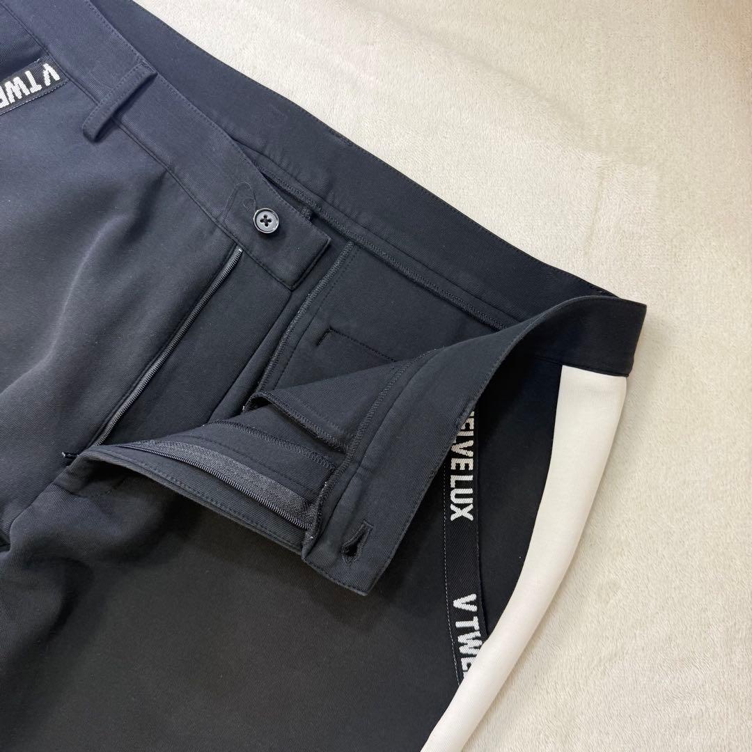 希少XXL V12 ヴィトゥエルブ ゴルフ スウェットパンツ 黒 定価2.8万