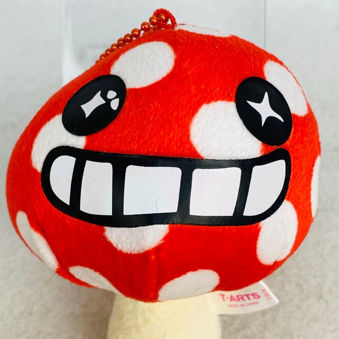 超希少　激レア　らんにょこ　ボールチェーン　マスコット　ぬいぐるみ　きのこ　水玉