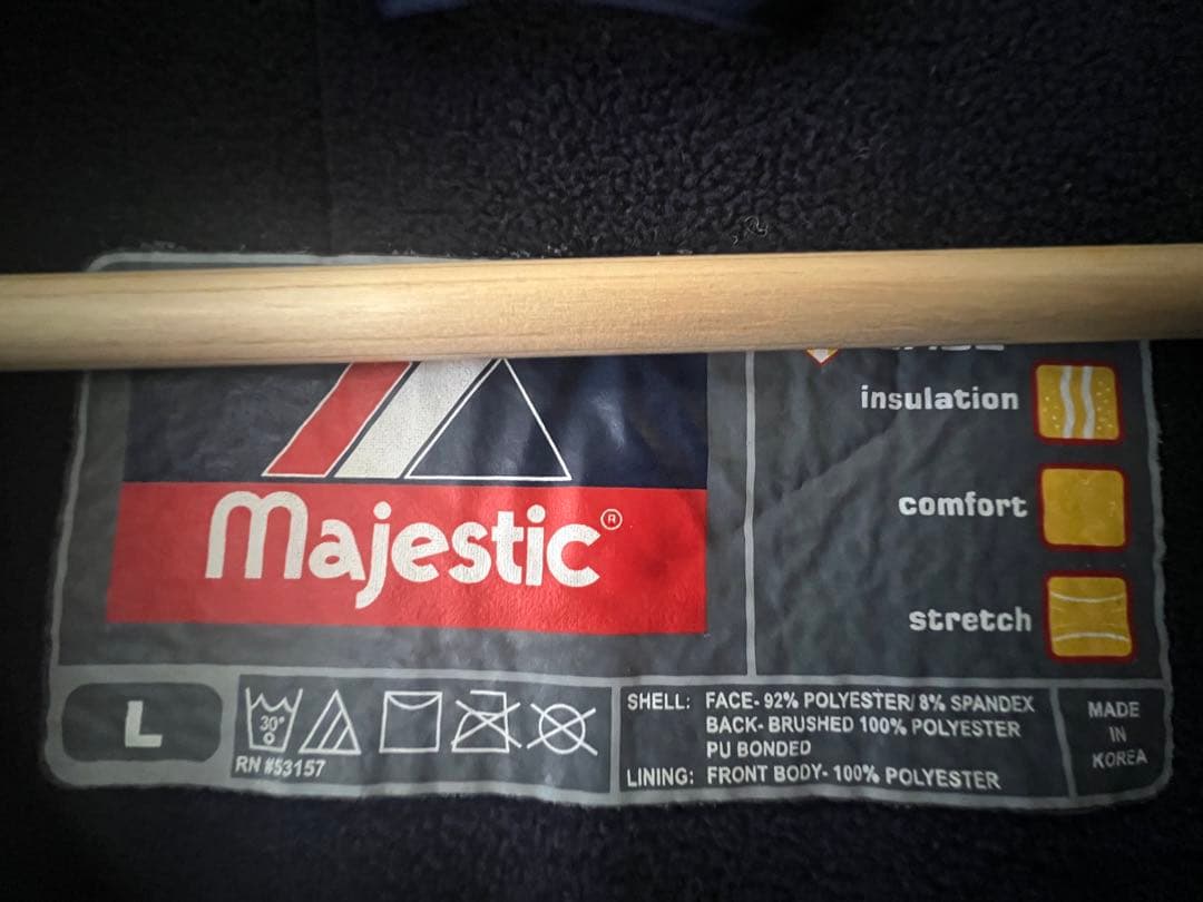 レア 美品 横浜ベイスターズ×マジェスティック コラボスタジャン Lサイズ