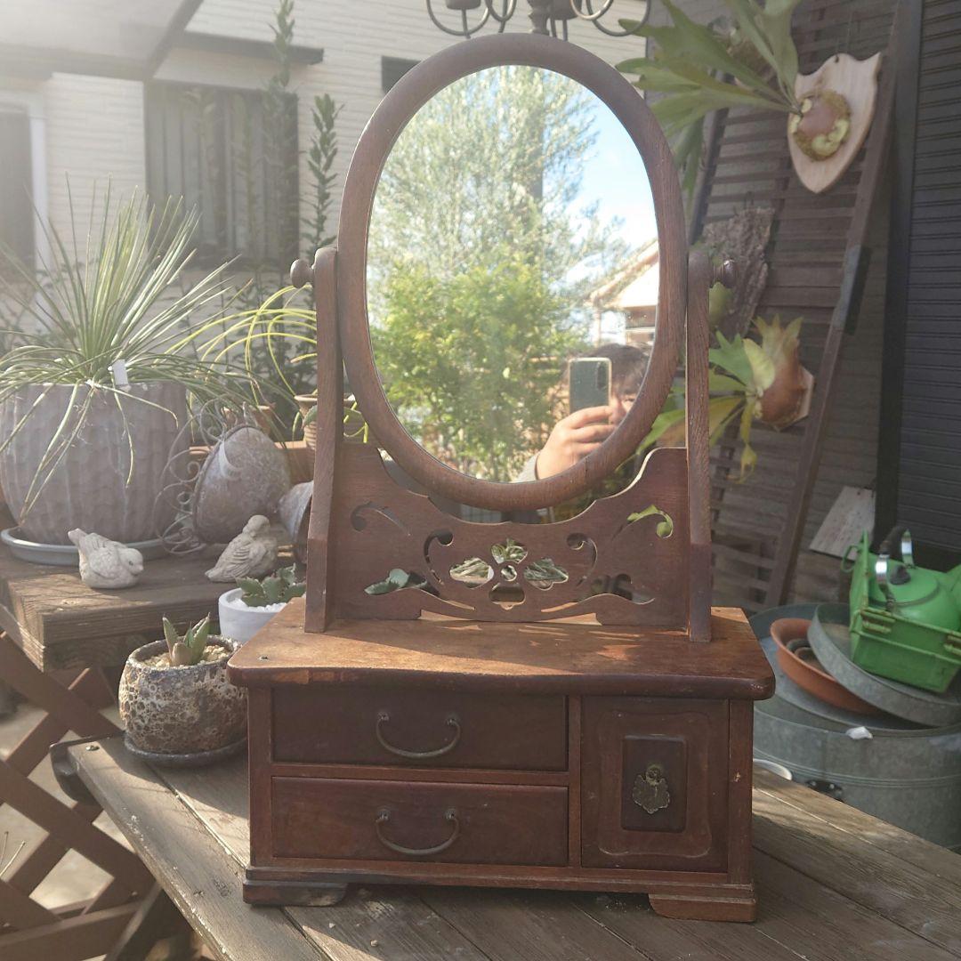 《Vintage》レトロ鏡台希少品