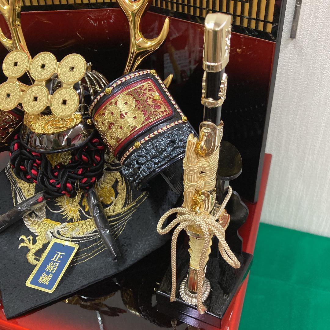 F5 格安特価！兜収納飾り　収納兜飾り　真田兜収納　台巾40㎝位　五月人形兜飾