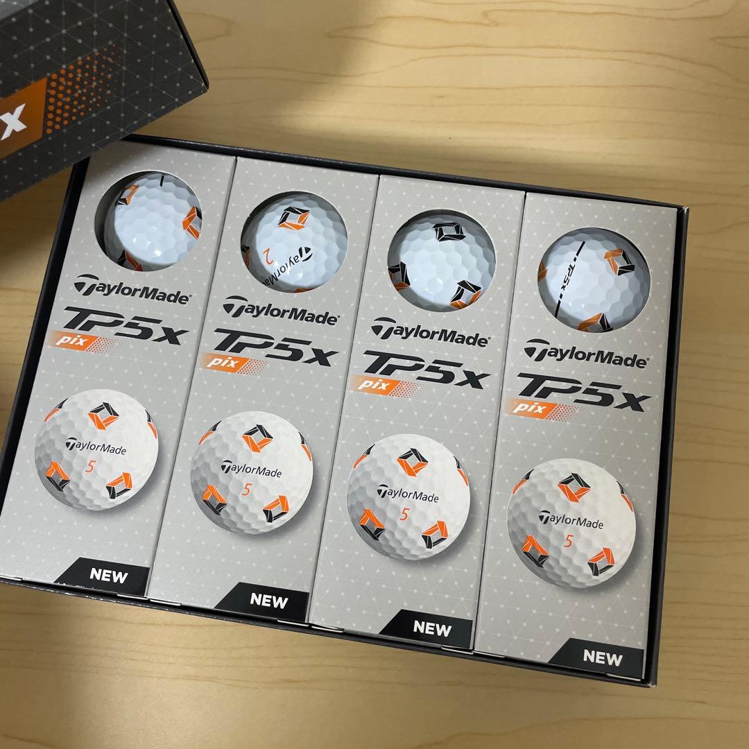 TaylorMade TP5x pix ゴルフボール ❌3
