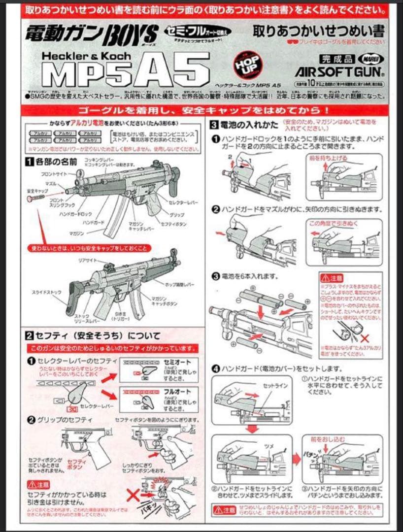 東京マルイ カスタム品　H&K MP5A5 電動ガン　ボーイズ　金属ピニオンギア
