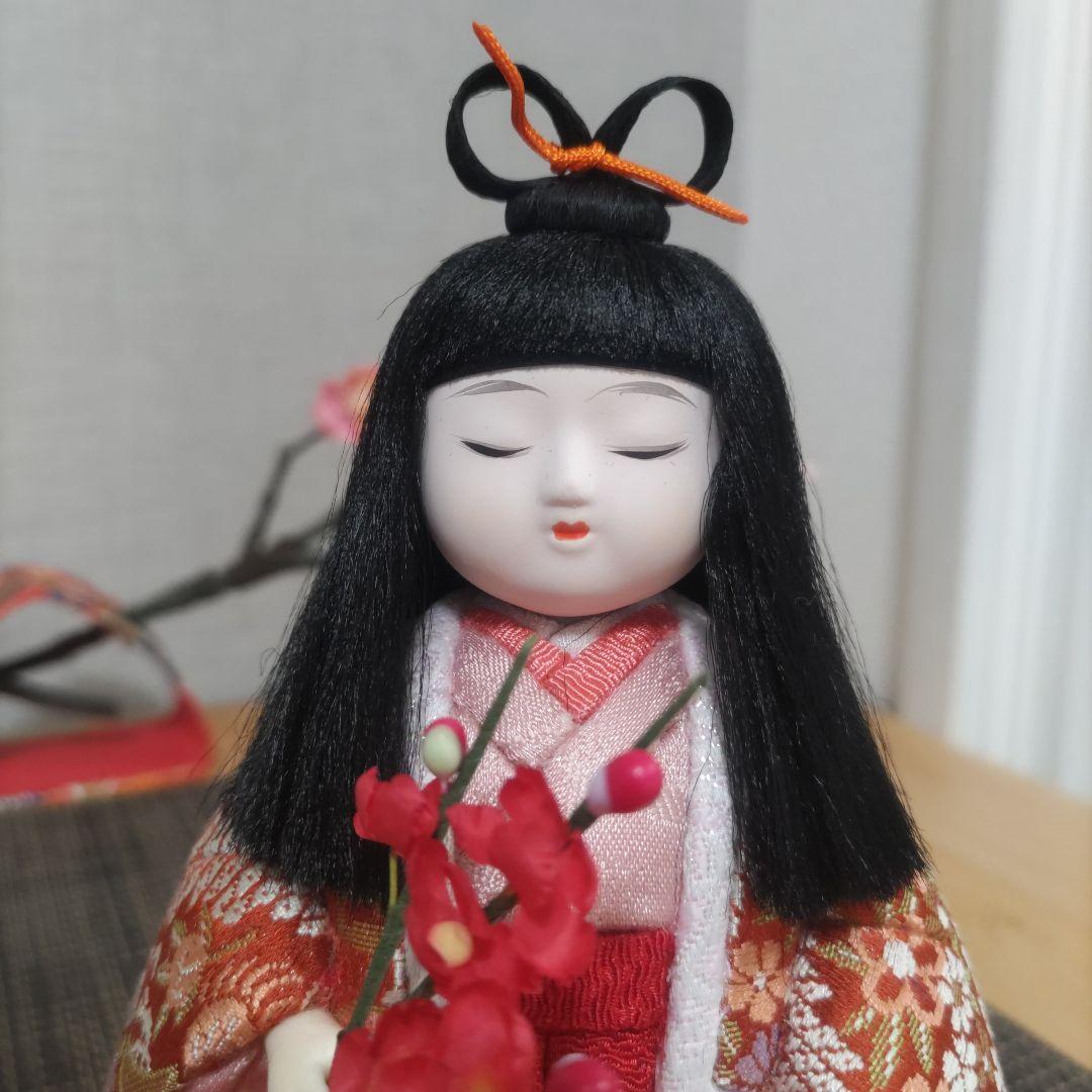 木目込人形✿紅梅白梅❀小さい雛人形✿❀