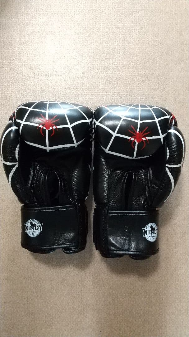 本革製WINDY ボクシンググローブ 8oz 白&金1組 新品