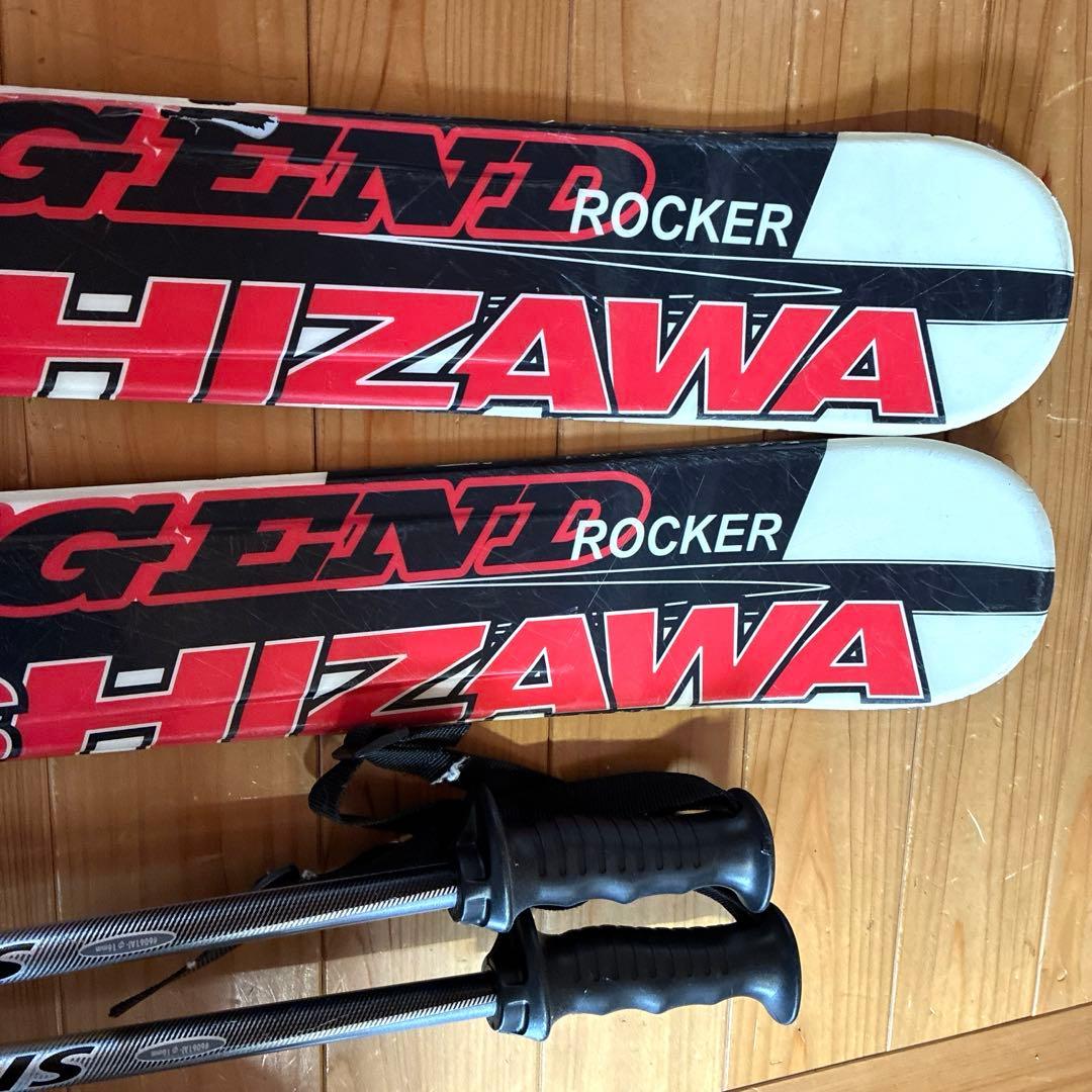 スキー板約153㎝、ストック約120㎝、スキー靴28〜28.5㎝セット