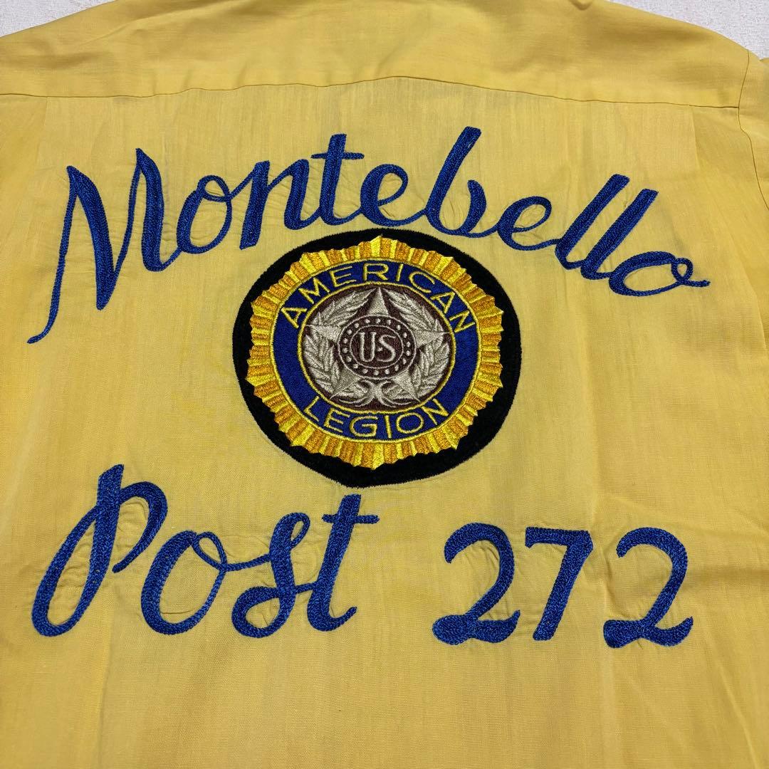 60's ビンテージ ミリタリー ボーリングシャツ 大戦物 ベトジャン VFW