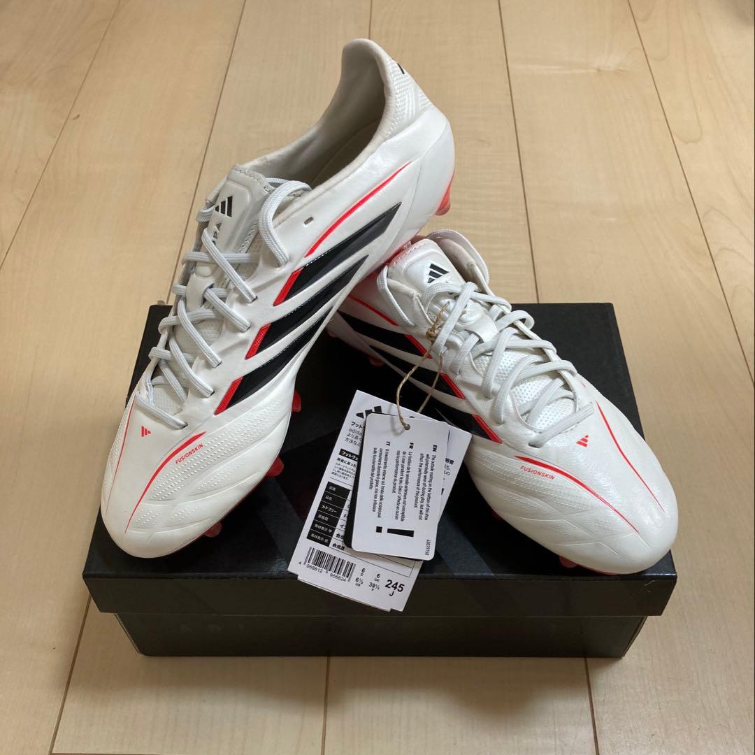 【新品】アディダス コパピュア4 ELITE AG 24.5cm 白 希少
