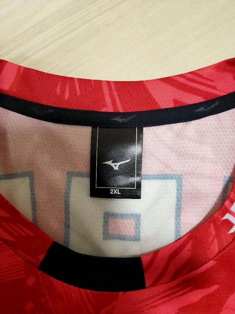 Mizuno 日本代表 陸上用シャツ 2XL レッド