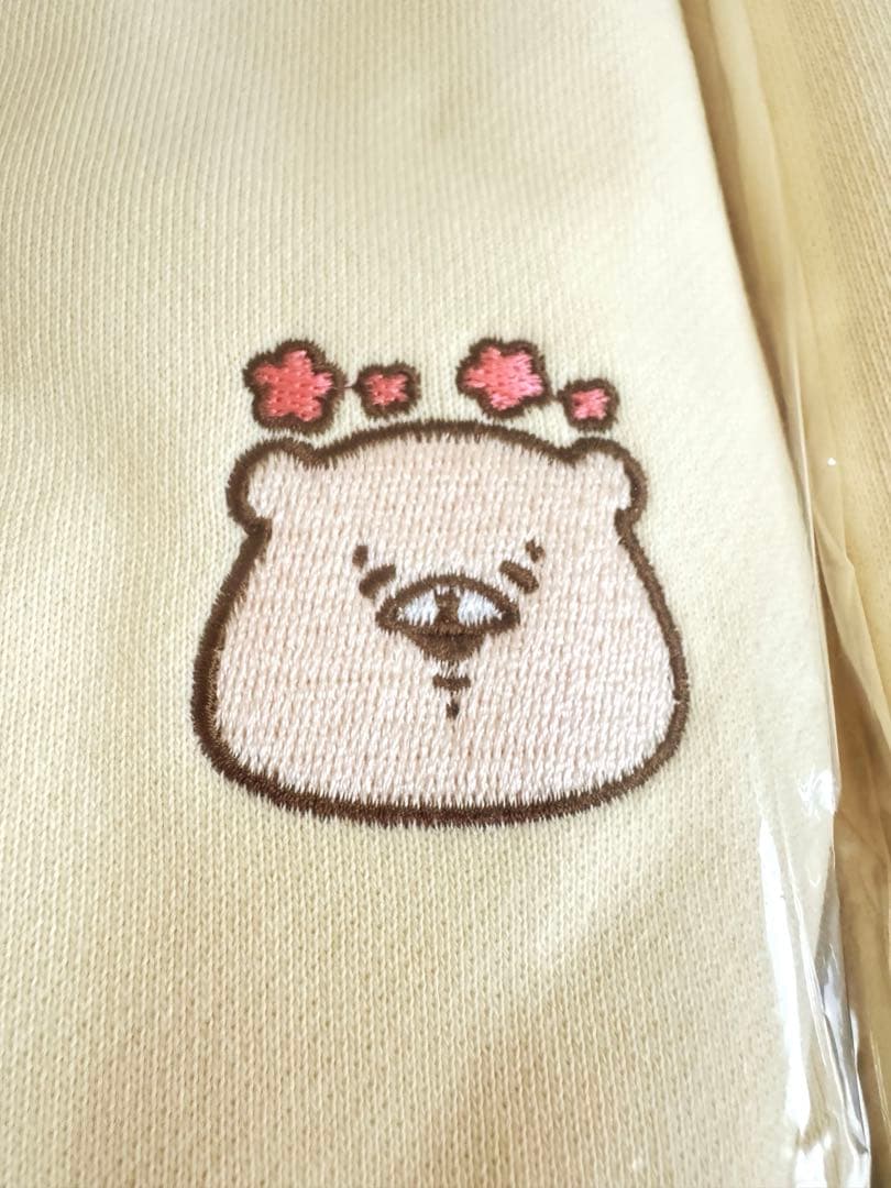 ともだちはくま 刺繍パーカー えがお L