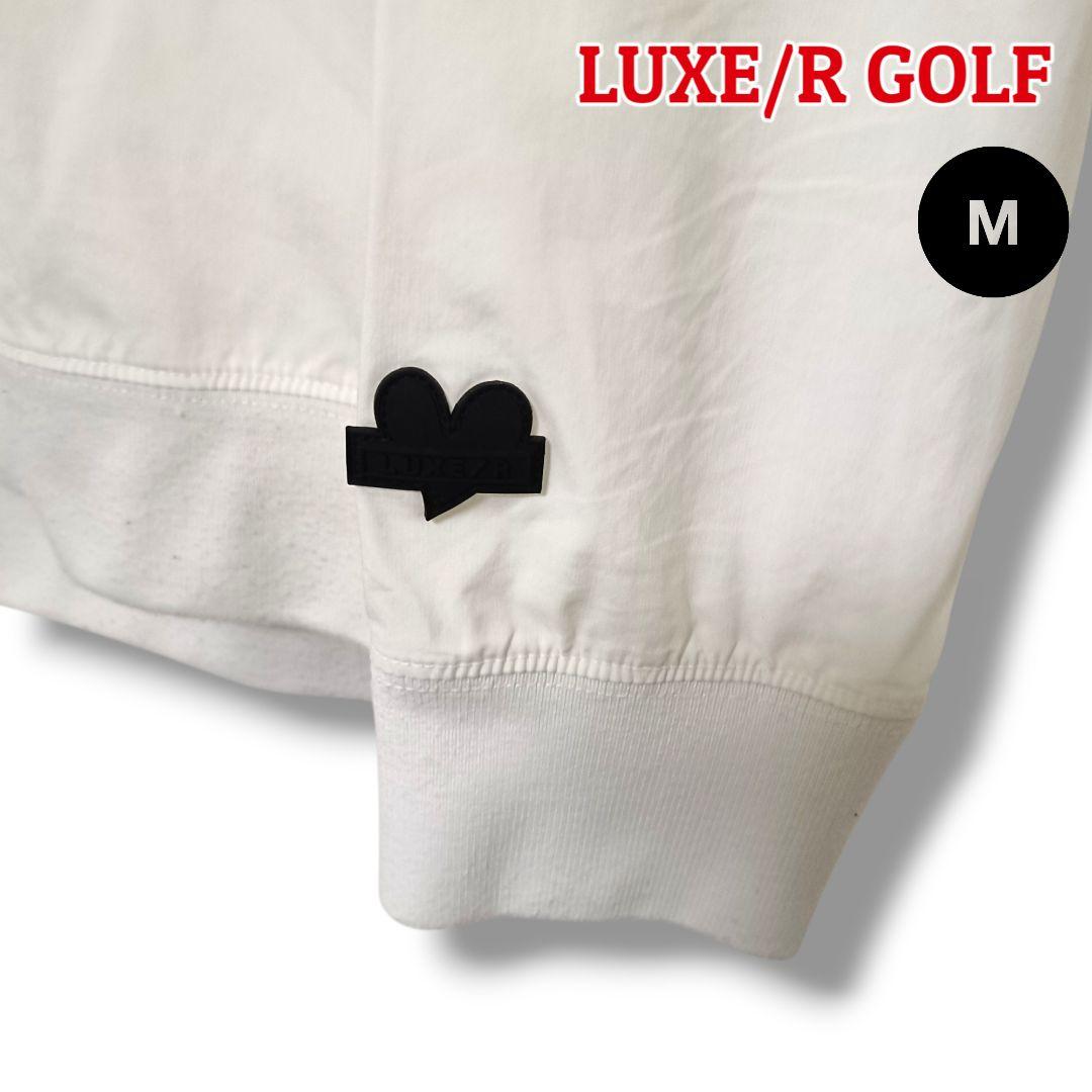 【存在感】LUXE/R GOLF プルオーバー M ホワイトメンズゴルフ