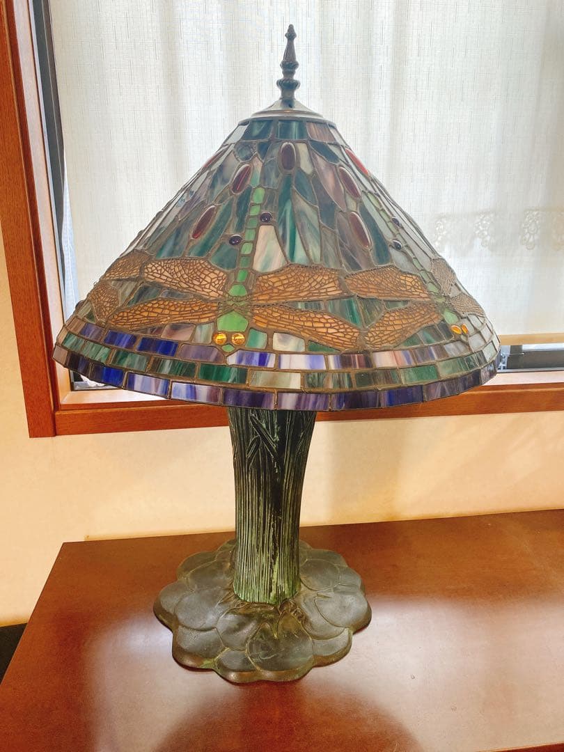 ※大幅値下げ中 ステンドグラスランプ ティファニースタイル トンボドラゴンフライ