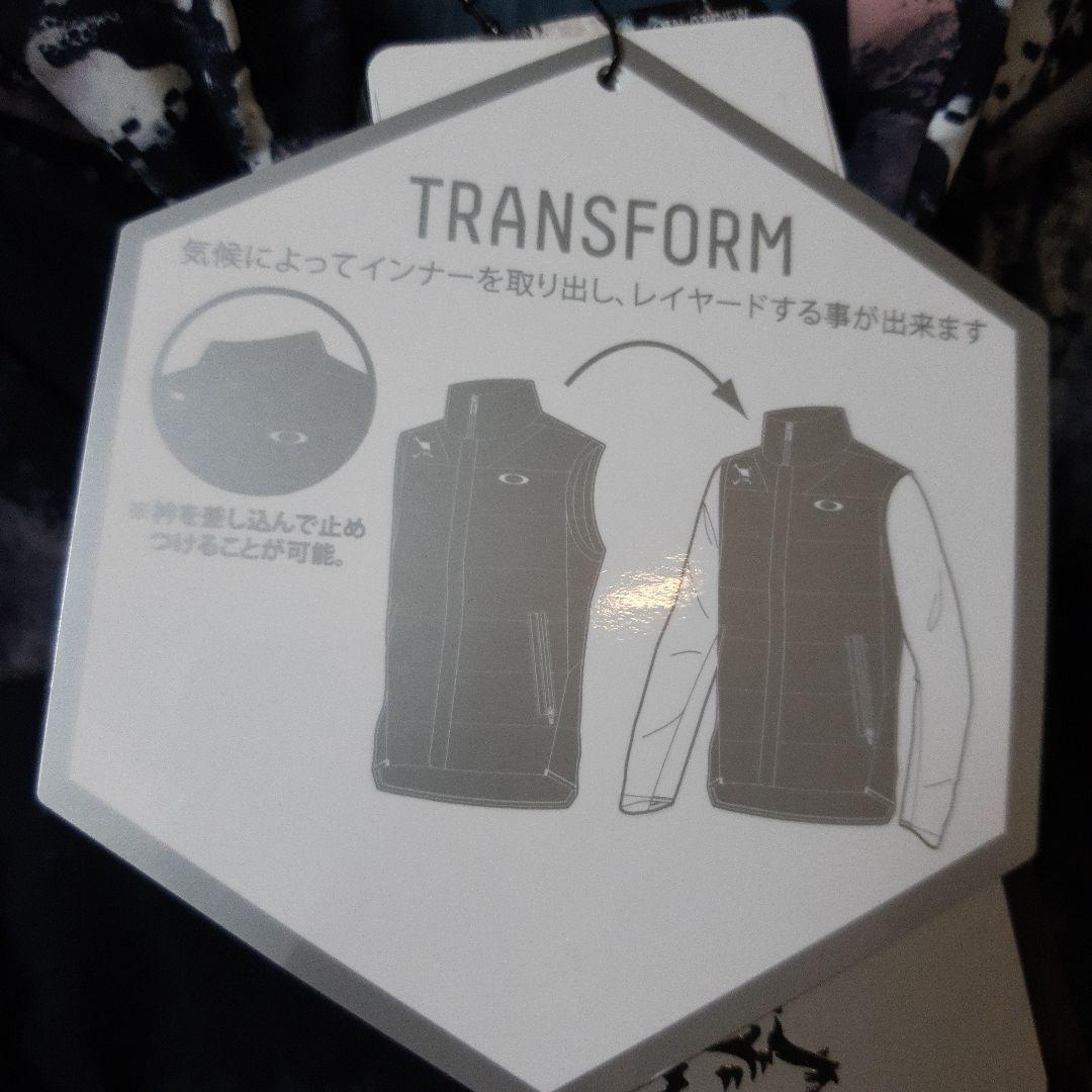新品　オークリーゴルフ　2way トランスフォームダウンベスト　メンズジャケット